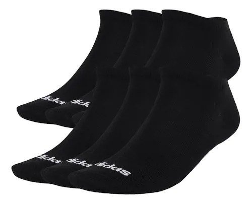 6 Pares De Meias Finas Linear Ballerina adidas Preto Lisa G