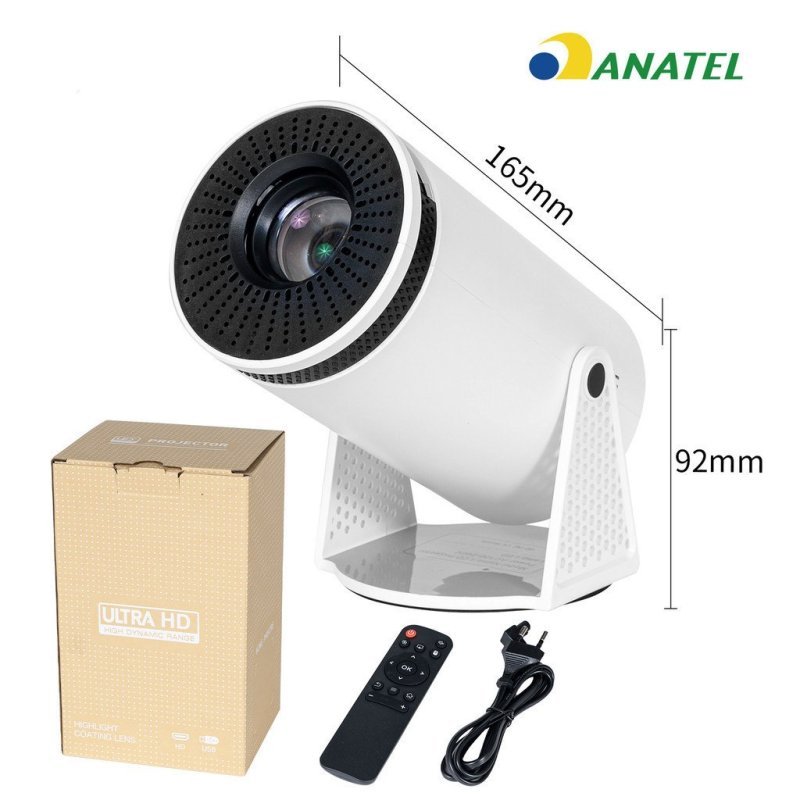 Projetor HY300 Magcubic 4K HD WiFi Bluetooth Até 150 Polegadas Bivolt