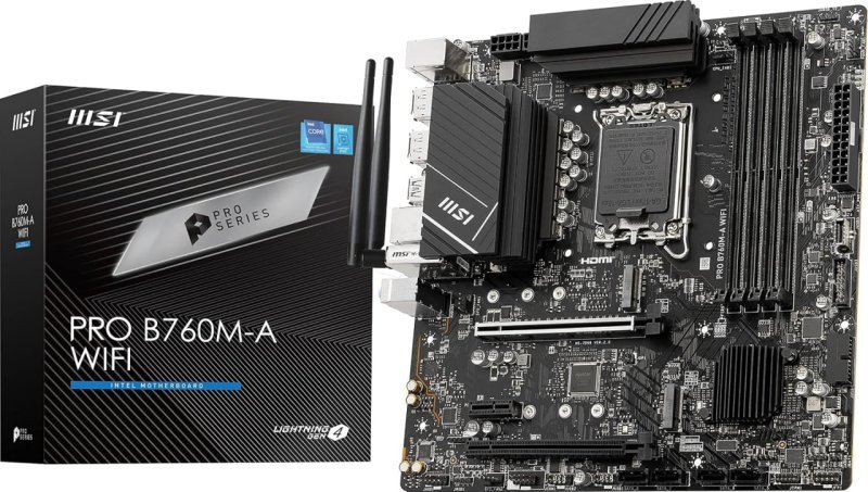 Placa Mãe MSI PRO B760M-A WIFI