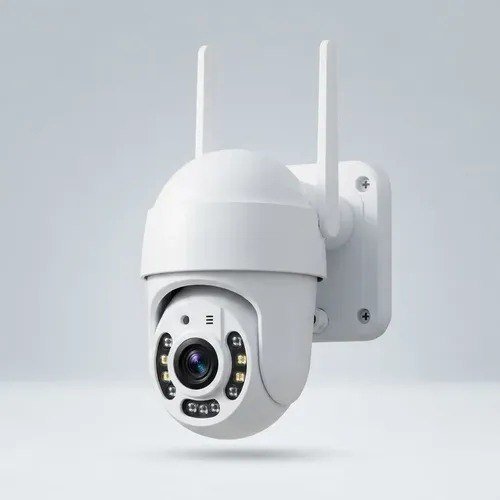 Câmera De Segurança Wifi 1080p Ptz 355° Ip66 Áudio Yoosee Branco