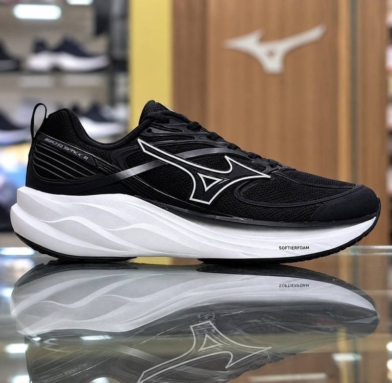 Tênis Masculino Space 6 Mizuno 90-preto Liso