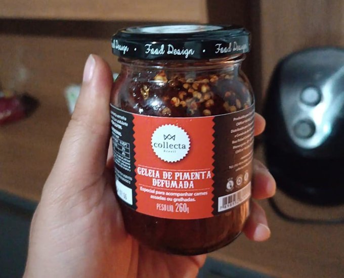 Geleia de Pimenta Vermelha Defumada Collecta 260g + Frete Grátis