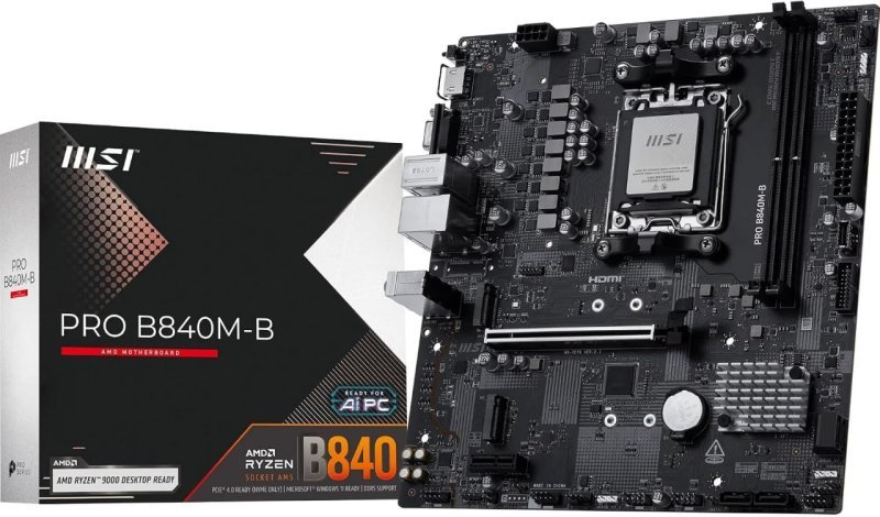 PLACA MÃE (AMD) MSI PRO B840M-B DDR5 AM5