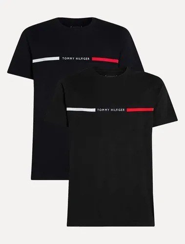 Kit Camisetas Tommy Hilfiger Insert Azul Marinho/preta 2un