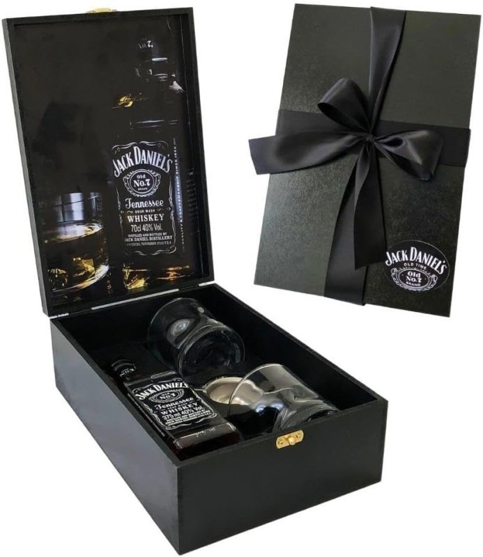 Box Presente Whisky 375ml com 2 Copos