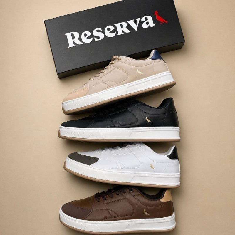 Tênis Reserva Roma Masculino Casual Cano Baixo Elegante