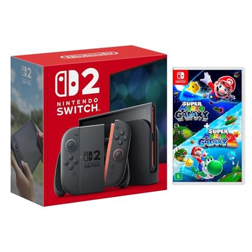 Console Nintendo Switch 2 + Jogo Super Mario Galaxy + Super Mario Galaxy 2