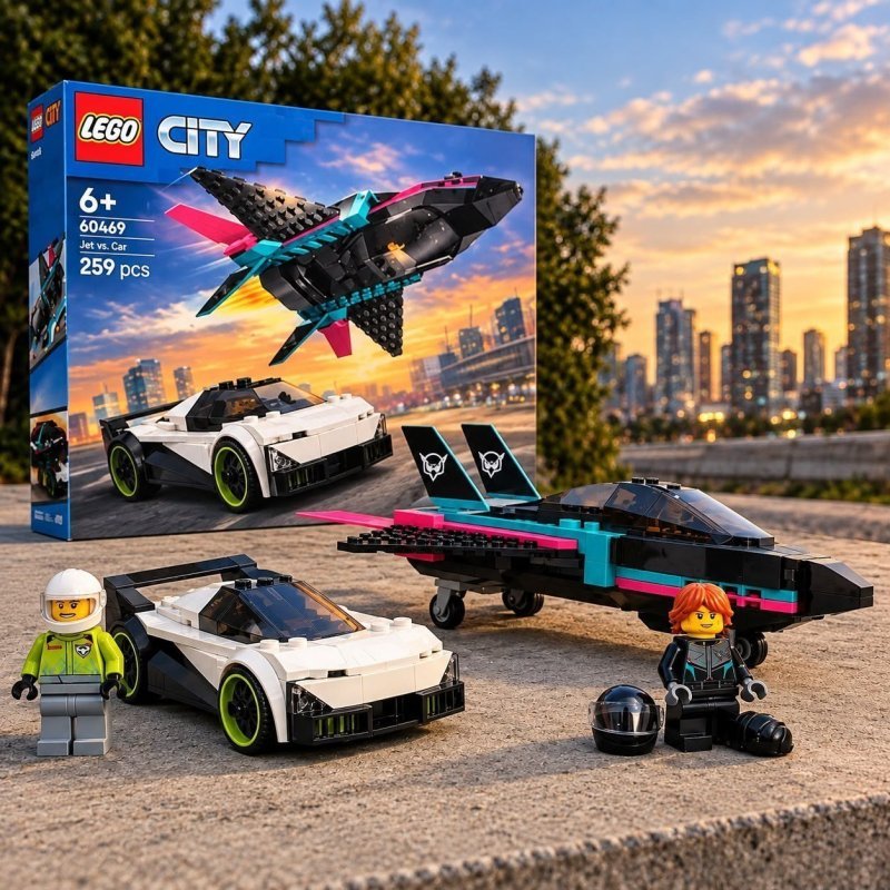 Jato e Carro #60489 (259 Peças) LEGO + Frete Grátis