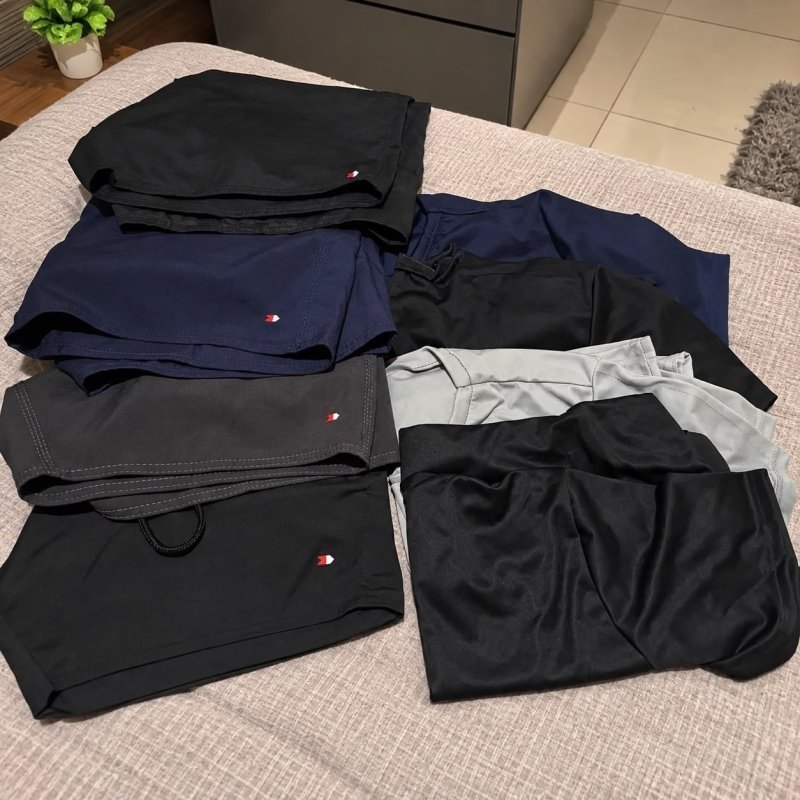 Kit 8 Peças Dry Fit 4 Camisetas + 4 Shorts Academia Sandrini Sortidos Liso