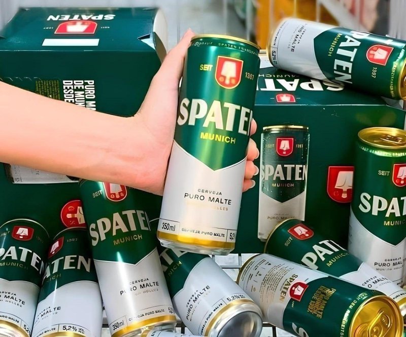 Pack Cerveja 12 unidades Spaten Puro Malte, Lata 473ml