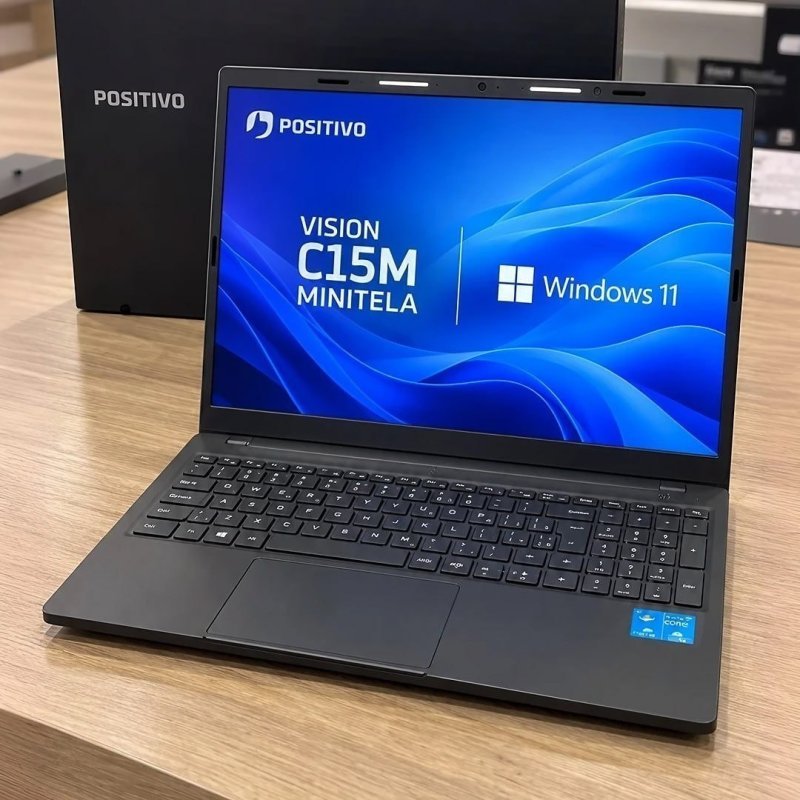 Notebook Positivo Vision C15M Intel Celeron N4500 Windows 11 Home 4GB RAM 128GB eMMC Tela 15" Full HD IPS Antirreflexo