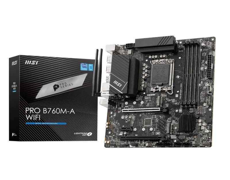 Placa Mãe MSI PRO B760M-A WIFI