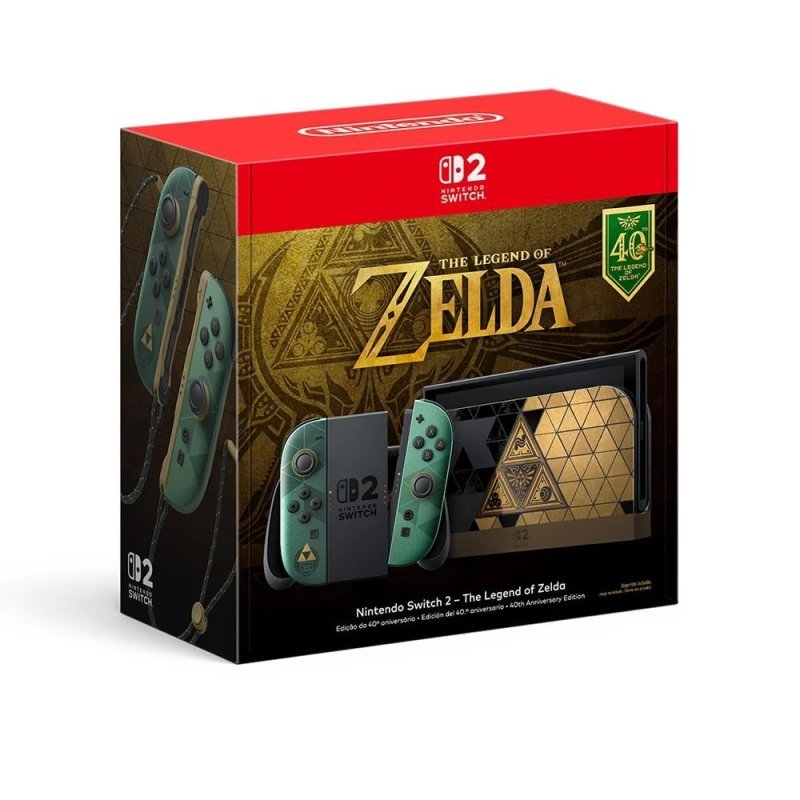 Nintendo Switch 2 The Legend Of Zelda 40th Anniversary Edition