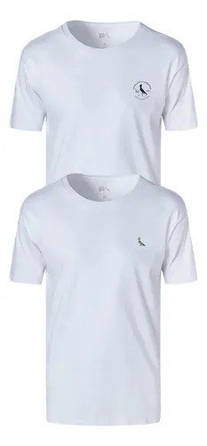 Kit 2 Camisetas Reserva Carimbo E Plantas Branco G