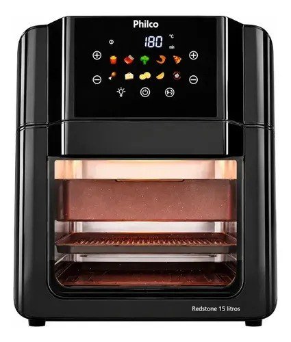 Philco PAF15C Fritadeira Air Fryer Oven 15 Litros Revestimento Redstone