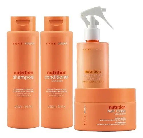 Stages Nutrition Sh + Cd + Máscara + Leave-in - Braé