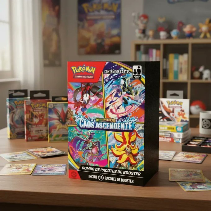 Combo Booster Caos Ascendente Pokémon Mini Booster - Português + Frete Grátis