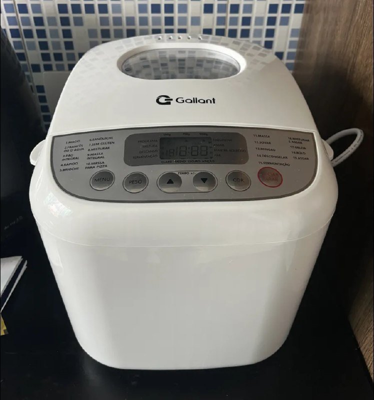 Panificadora 19 Programas Gallant 600w 220v