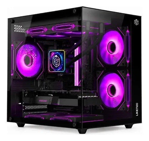 Gabinete Gamer Liketec Dasha V2 Mini Tower Vidro Temperado