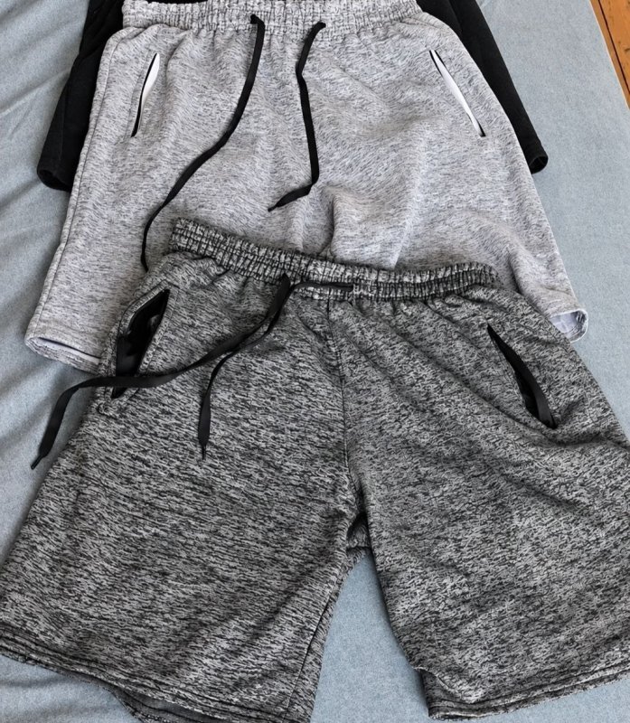 Kit 2 Bermudas Moletom Masculino 2 Bolsos Lateral Com Ziper