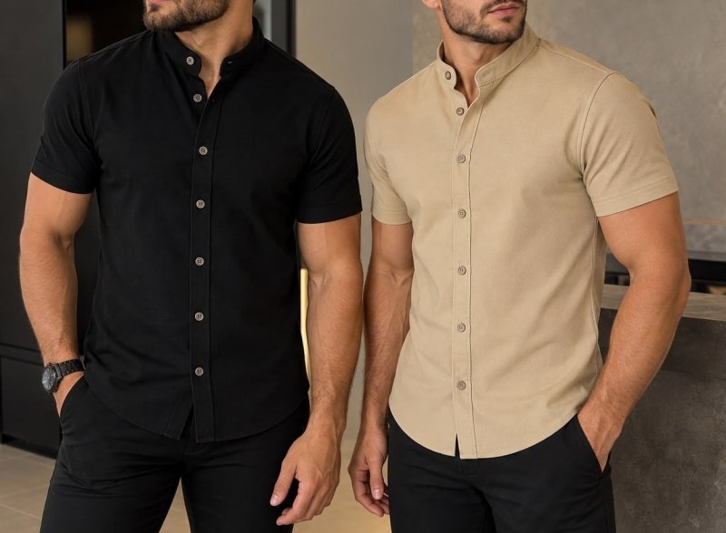 Kit 2 Camisas Gola Padre (M e GG)