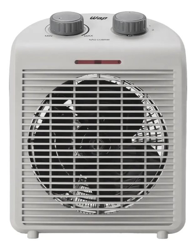 WAP Air Heat FW009371 Aquecedor Elétrico Portátil 3 em 1 220V Potência 2000W Triplo Sistema Segurança
