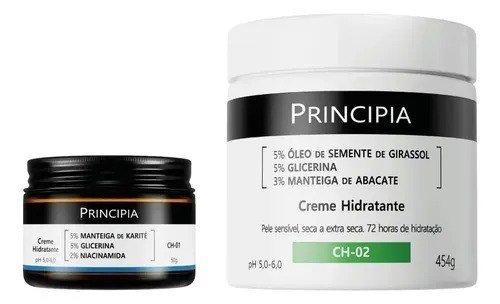 Principia Kit Cremes Hidratantes Rosto E Corpo Ch-01 + Ch-02 Seca Dia/noite