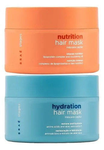 Máscaras De Tratamento Nutrição + Hidratação Stages - Braé