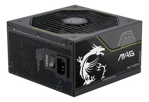 Fonte Msi Mag A1000pls Pcie5 1000w 80 Plus Platinum Modular