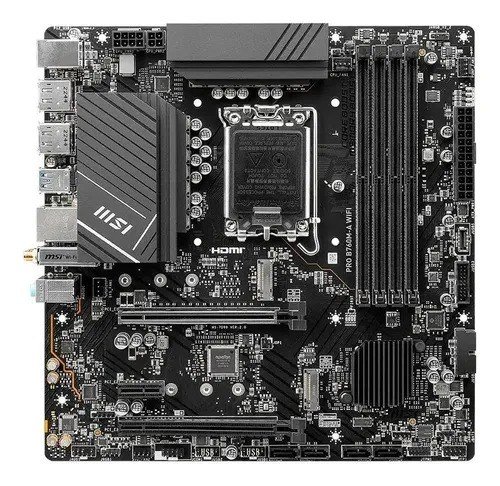 Placa-mãe Msi Pro B760m-a Wifi Lga 1700 Micro-atx Ddr5