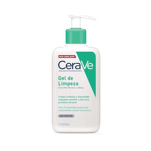 CeraVe Gel de Limpeza Facial, Sem Fragrância, Não Comedogênico, 340g