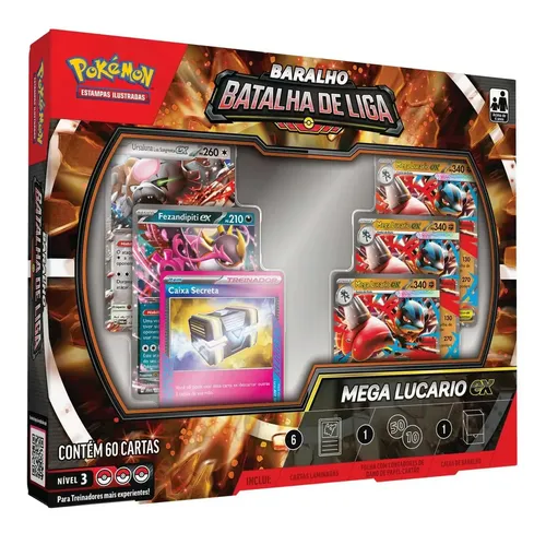 Baralho Pokémon TCG Batalha de Liga Mega Lucario Ex