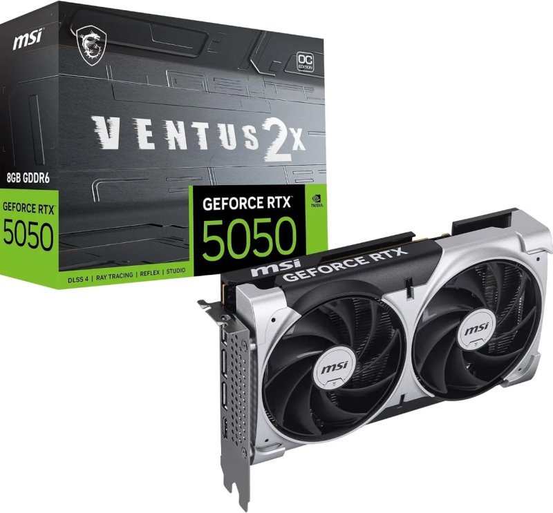 GPU NV RTX5050 8GB GDDR6 128BITS VENTUS 2X OC MSI 912-V538-010
