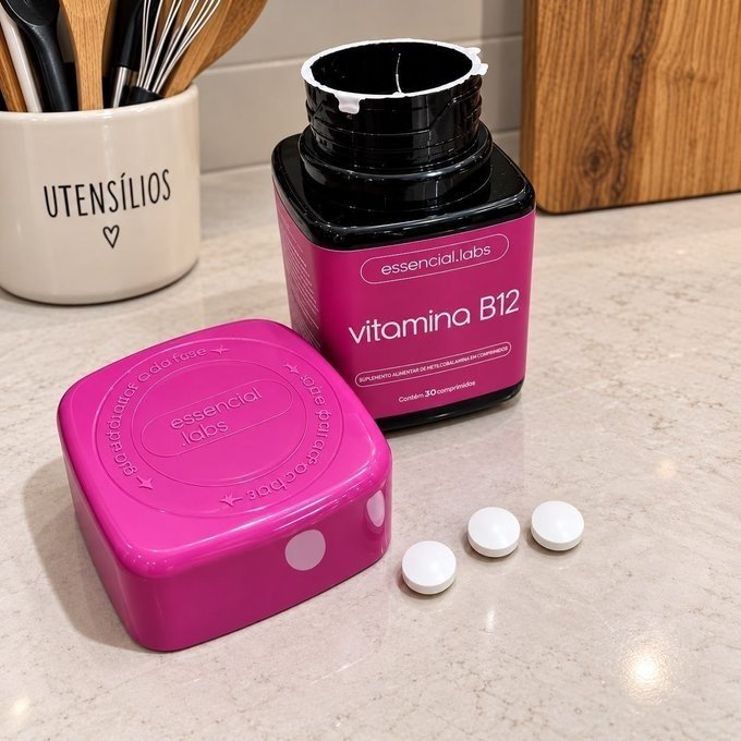Vitamina B12 Metilcobalamina 30 Doses Essencial Labs + Frete Grátis