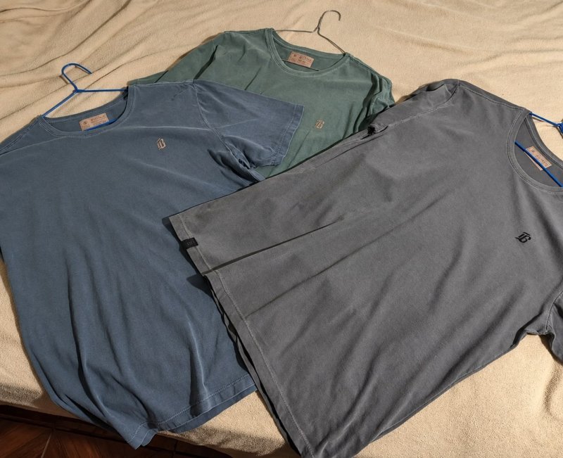 Kit 3 Camisetas Estonadas Masculinas Algodão Premium Bluhen