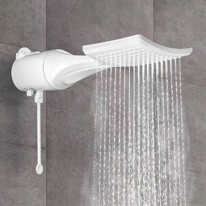 Chuveiro Lorenzetti Loren Shower Ultra Eletrônico Branco 7500W 220v