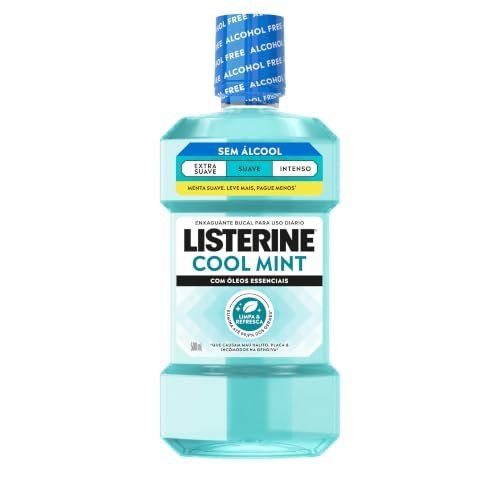 Enxaguante Bucal Listerine Cool Mint, Sem Álcool, 500ml