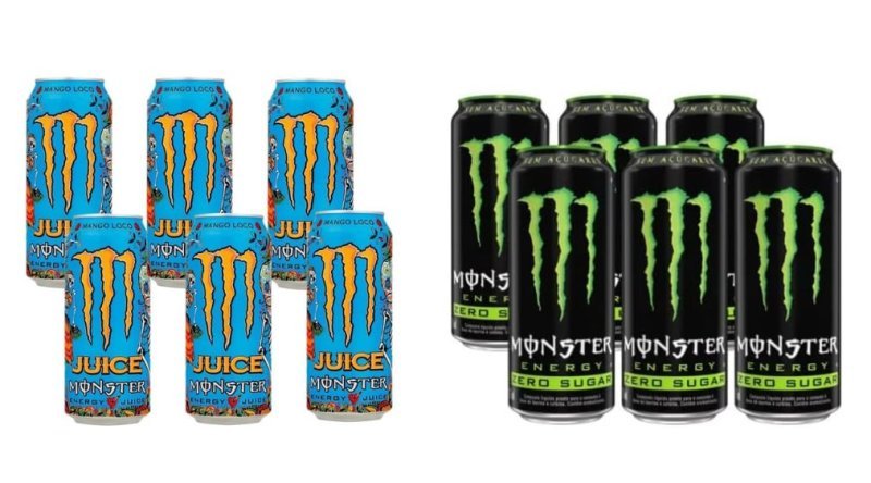 Pack de 6 un. Monster Energy 473ml