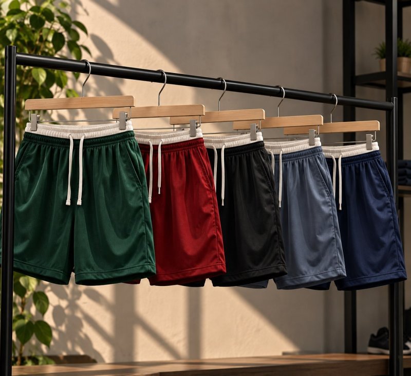 Kit 5 Shorts Bermuda Lisos Masculino Adulto Dryfit
