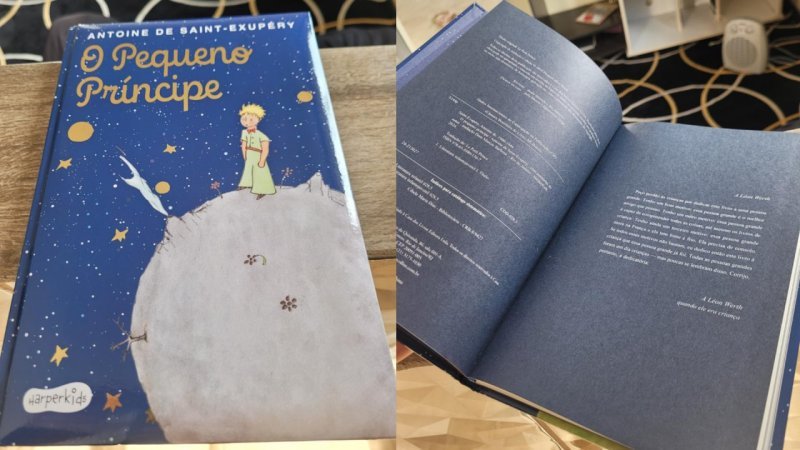 Livro O Pequeno Príncipe Edição de Luxo Almofadada