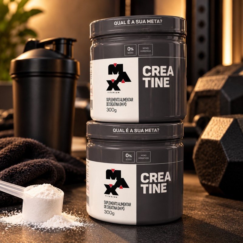 Kit 2x Creatina 300g Max Titanium