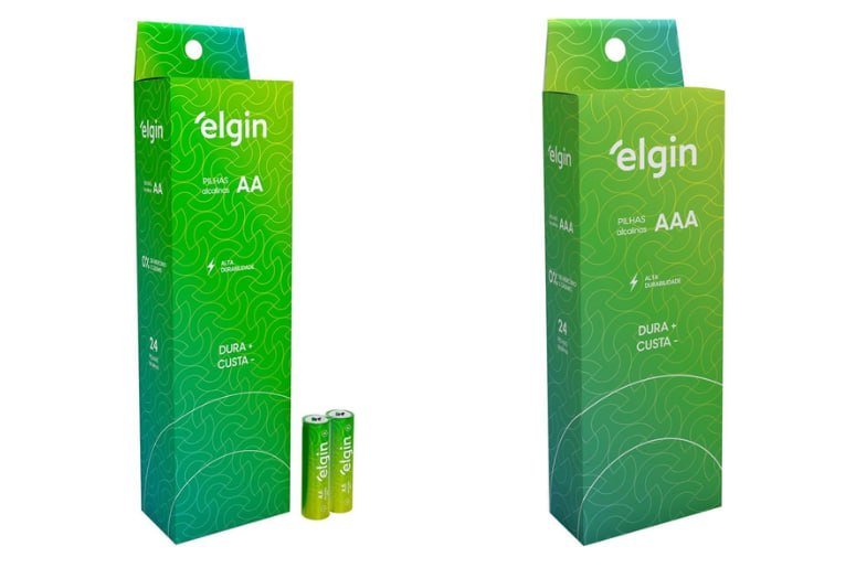 Pack 24 un. Pilha Alcalina Elgin