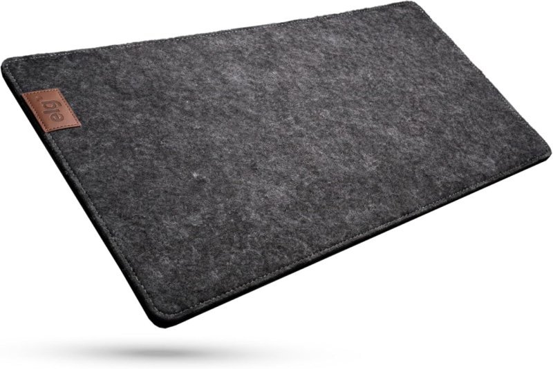 Mousepad Desk Mat MPEL-DG, Feltro Premium, Porta-copo em Courino, 600x300x3mm
