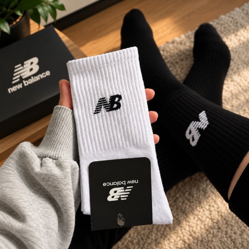 Kit 3 Meias New Balance Cano Longo Unissex Conforto