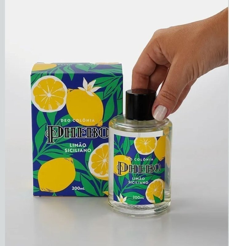 PHEBO - Deo Colônia Limão Siciliano 200ml
