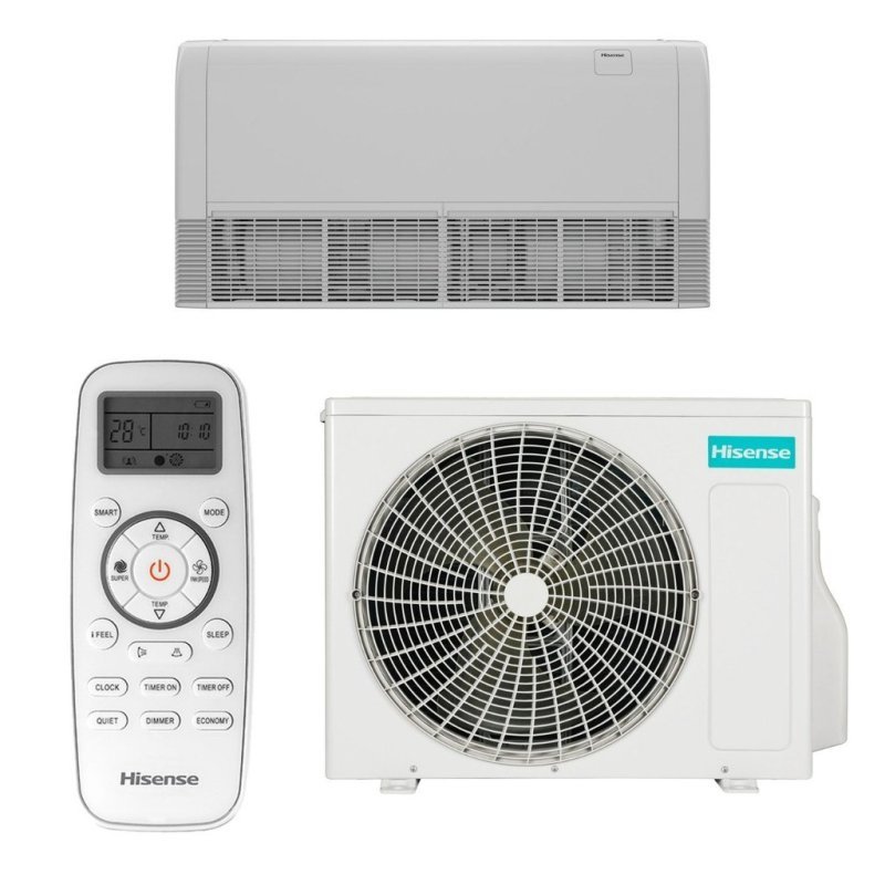 Ar Condicionado Piso Teto Hisense 52000 Btus Frio Auv-52tr2rqf3 Inverter Wi-fi 220v