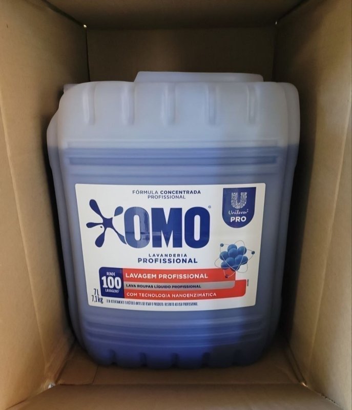 Lava Roupas Lavanderia Pro Líquido 7L Omo