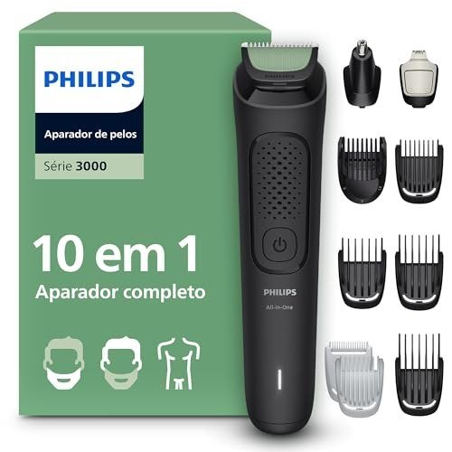 Philips Aparador e Barbeador Elétrico Série 3000 All-in-One 10 em 1