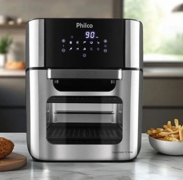 Fritadeira Philco Air Fryer Oven 12L PFR2200P - 127V + Frete Grátis