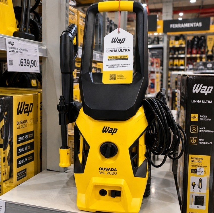Lavadora De Alta Pressão Desobstruidora Wap Ousada Wl 2600 Ultra 1500w De Potência 1750 Psi + Frete Grátis